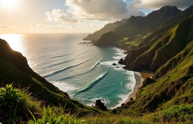 Painters in Makaha, Oahu Hawaii
